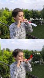 آزمایش ساده کاغذ برای نشان دادن قانون برنولی
