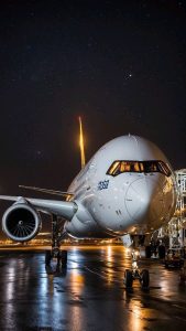 تصویر هواپیما در باند پرواز